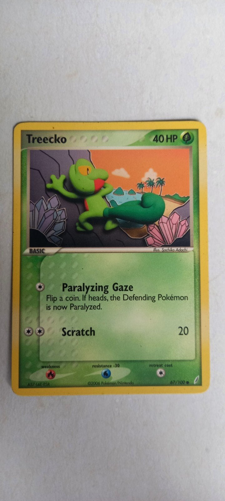 Pokémon Kaart Treecko 40 HP (2006), Ophalen of Verzenden, Gebruikt, Losse kaart
