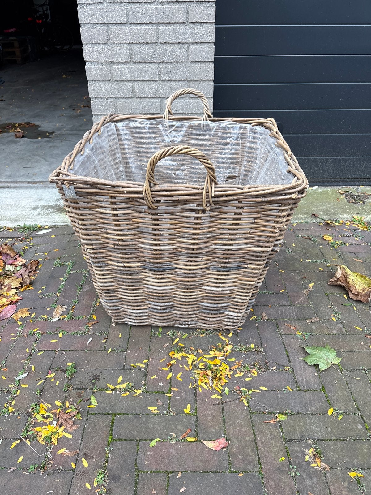 Grote rieten mand 60x60cm, Ophalen, Gebruikt, Vierkant, Overige materialen