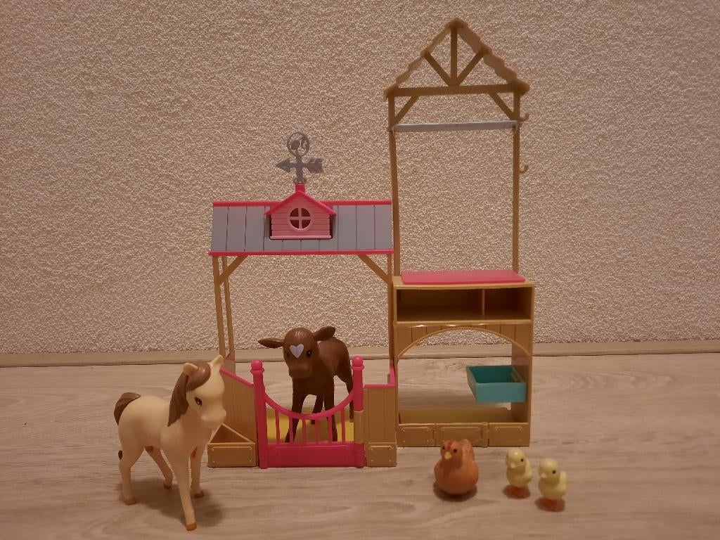 Barbie kinderboerderij, Kinderen en Baby's, Speelgoed | Poppen, Ophalen of Verzenden, Zo goed als nieuw, Barbie