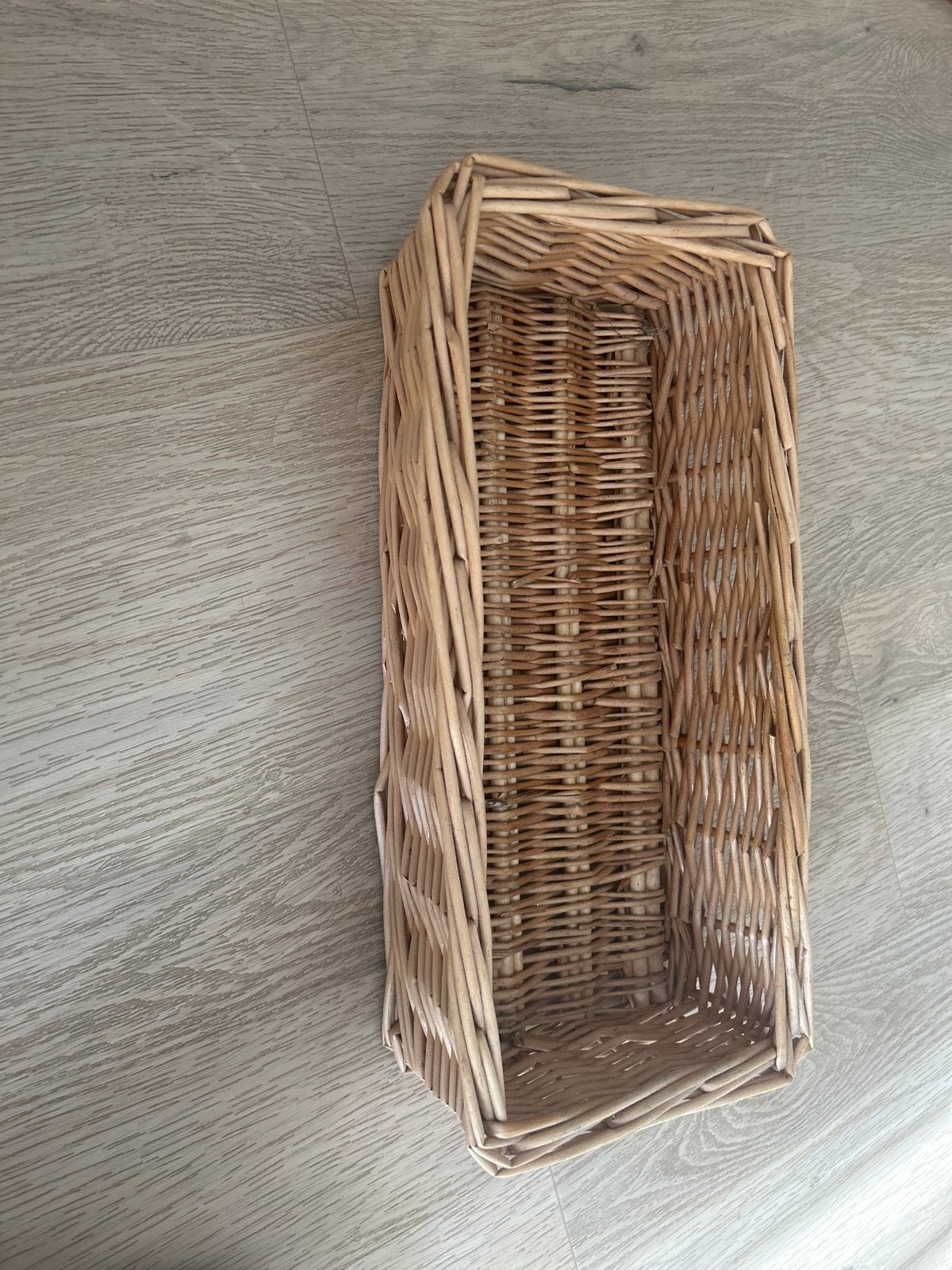 Rotan mandje, rechthoekig, Huis en Inrichting, Woonaccessoires | Kisten, Overige materialen, Minder dan 50 cm, Gebruikt, Minder dan 50 cm