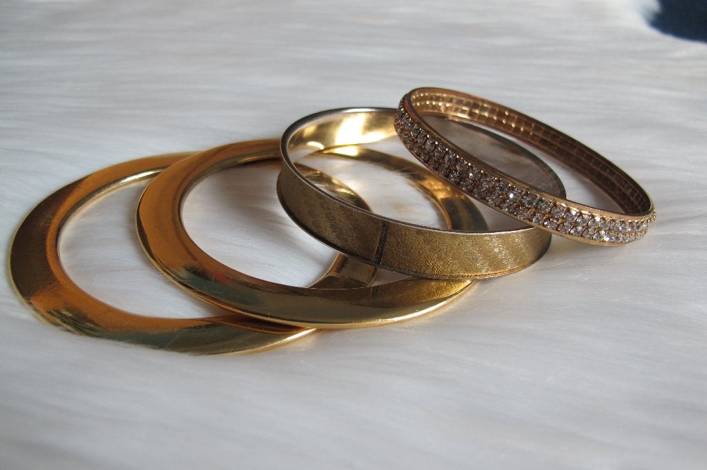 Gold bangles, Ophalen of Verzenden, Nieuw, Goud, Overige materialen