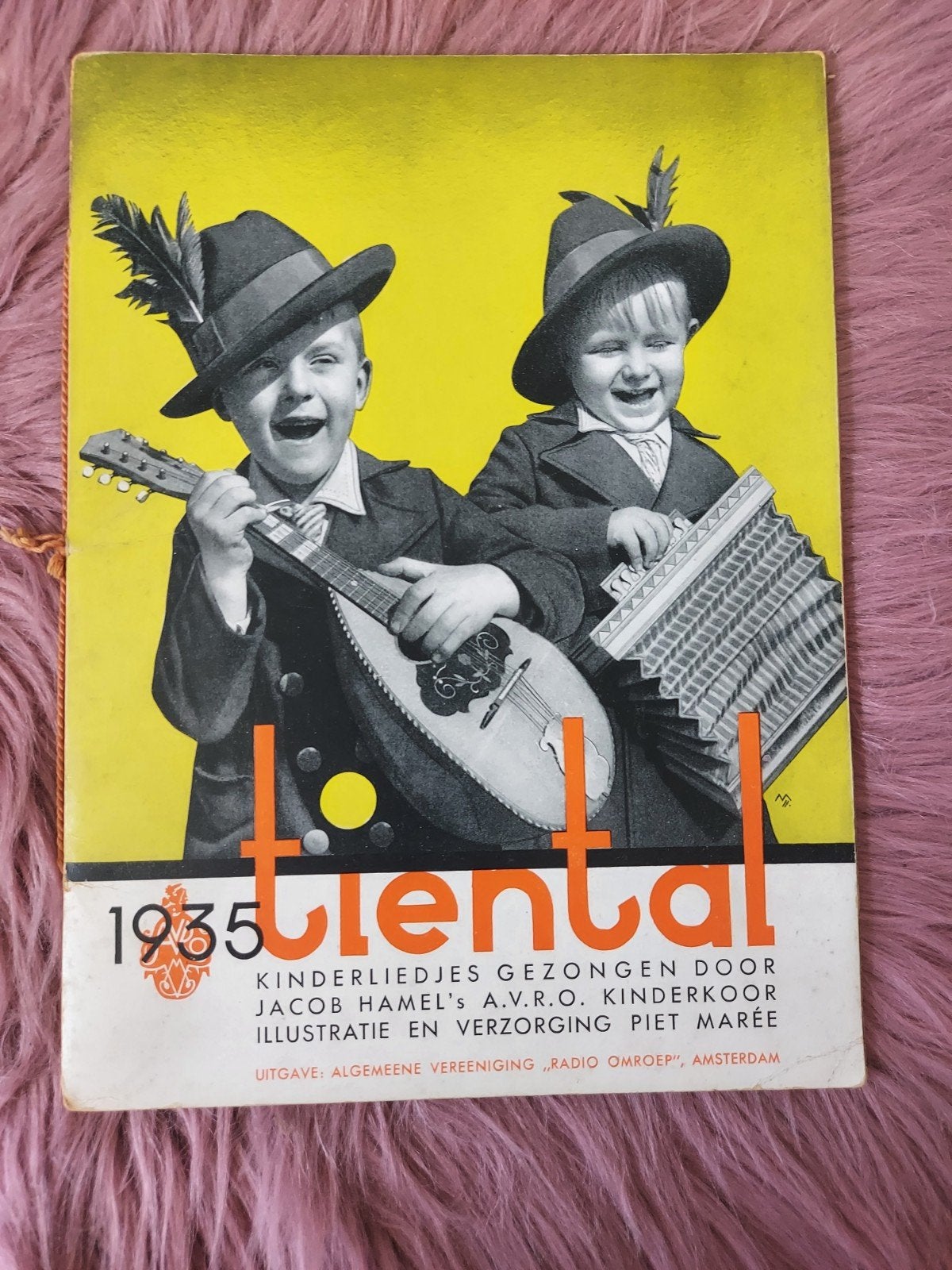 1935 Tiental Kinderliedjes - Jacob Hamel's AVRO Kinderkoor, Boeken, Ophalen of Verzenden, Gelezen, Jacob Hamel's AVRO Kinderkoor, Piet Marée