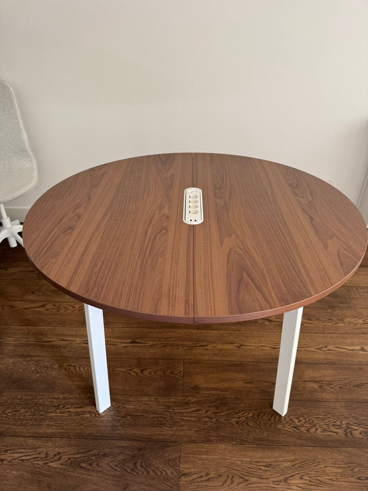 IKEA MITTZON Round Table (120x75cm) + KOPPLA - ZGAN, Ophalen, 100 tot 150 cm, Rond, Zo goed als nieuw
