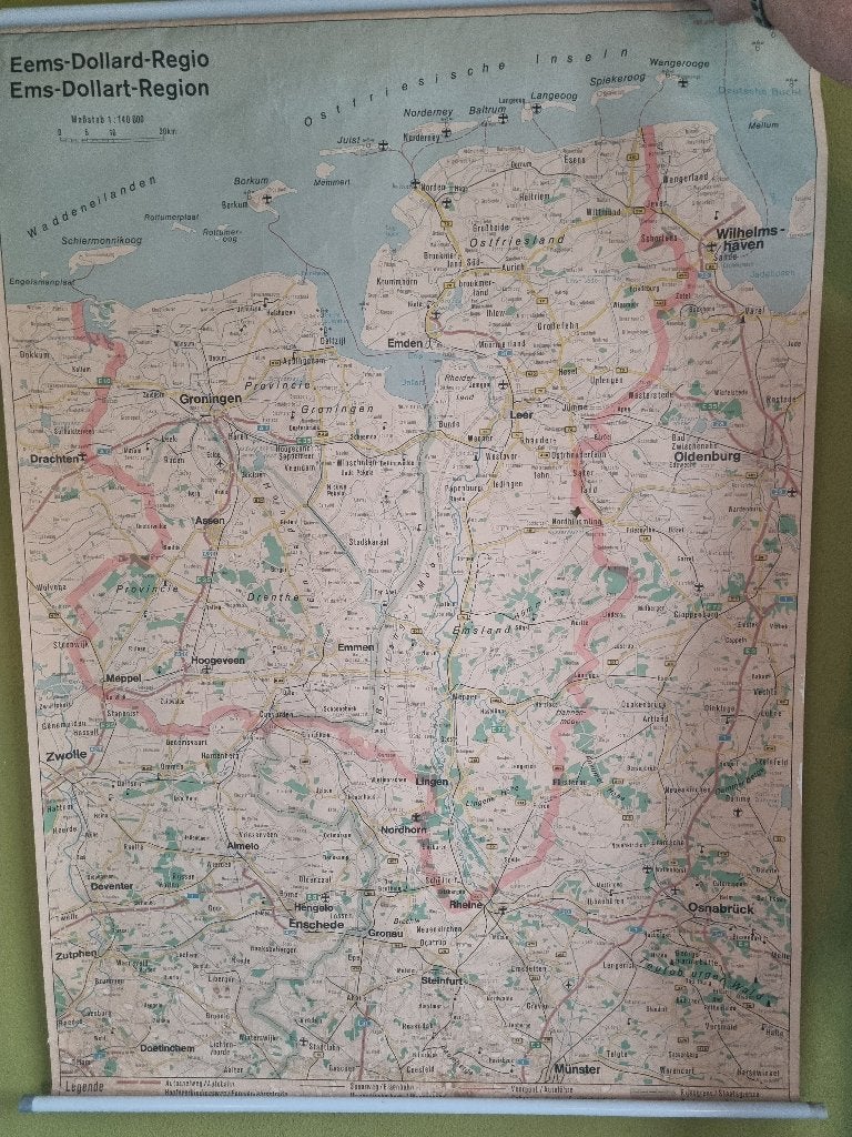 Oude landkaart Regio Eemsdolart Regio, Landkaart, 1800 tot 2000, Nederland, Ophalen