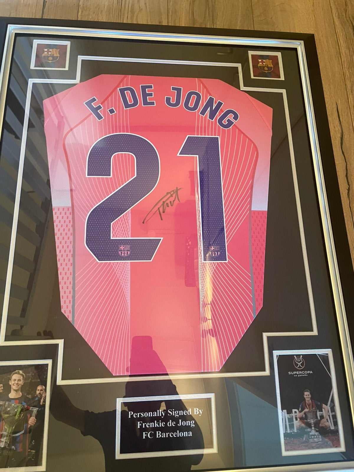 Frenkie de jomg gesigneerd Barcelona voetbal shirt, Ophalen, Zo goed als nieuw, Buitenlandse clubs, Shirt