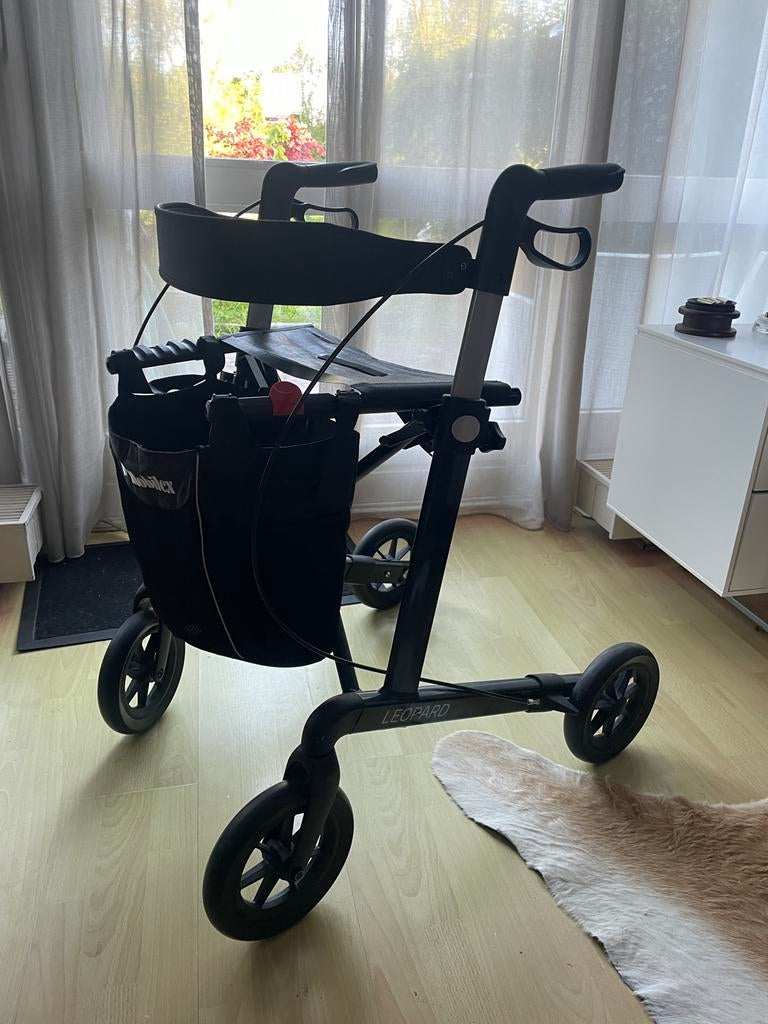 Mobilex Leopard Rollator Met SOFT Wielen, Ophalen, Zo goed als nieuw
