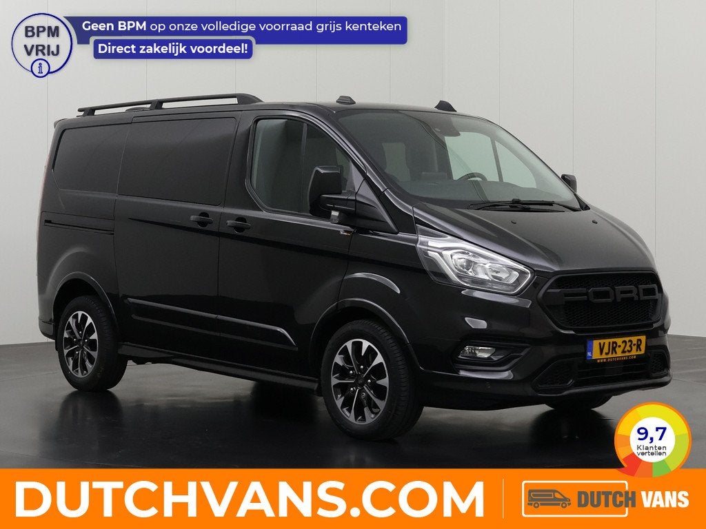 Ford Transit Custom 2.0TDCI 185PK Automaat Dubbele Cabine Sp, 15 km/l, 4 cilinders, Zwart, USB