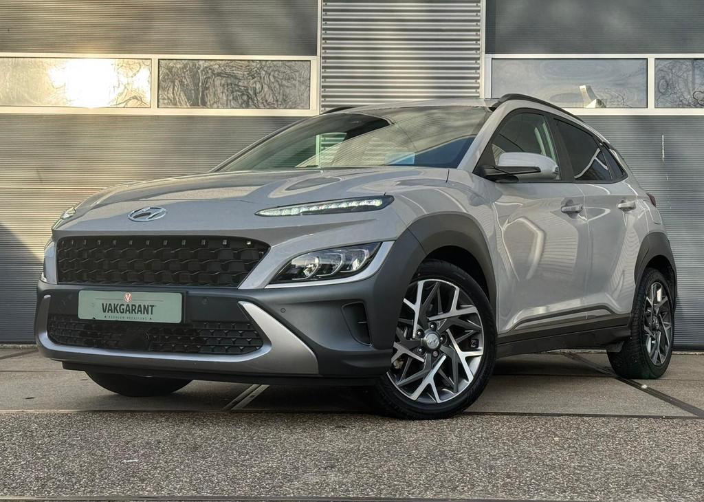 Hyundai Kona 1.6 GDI HEV Premium Sky |Head-up |Keyless |Pano, Auto's, Hyundai, 12 maanden, Gebruikt, Euro 6, Hybride Elektrisch/Benzine