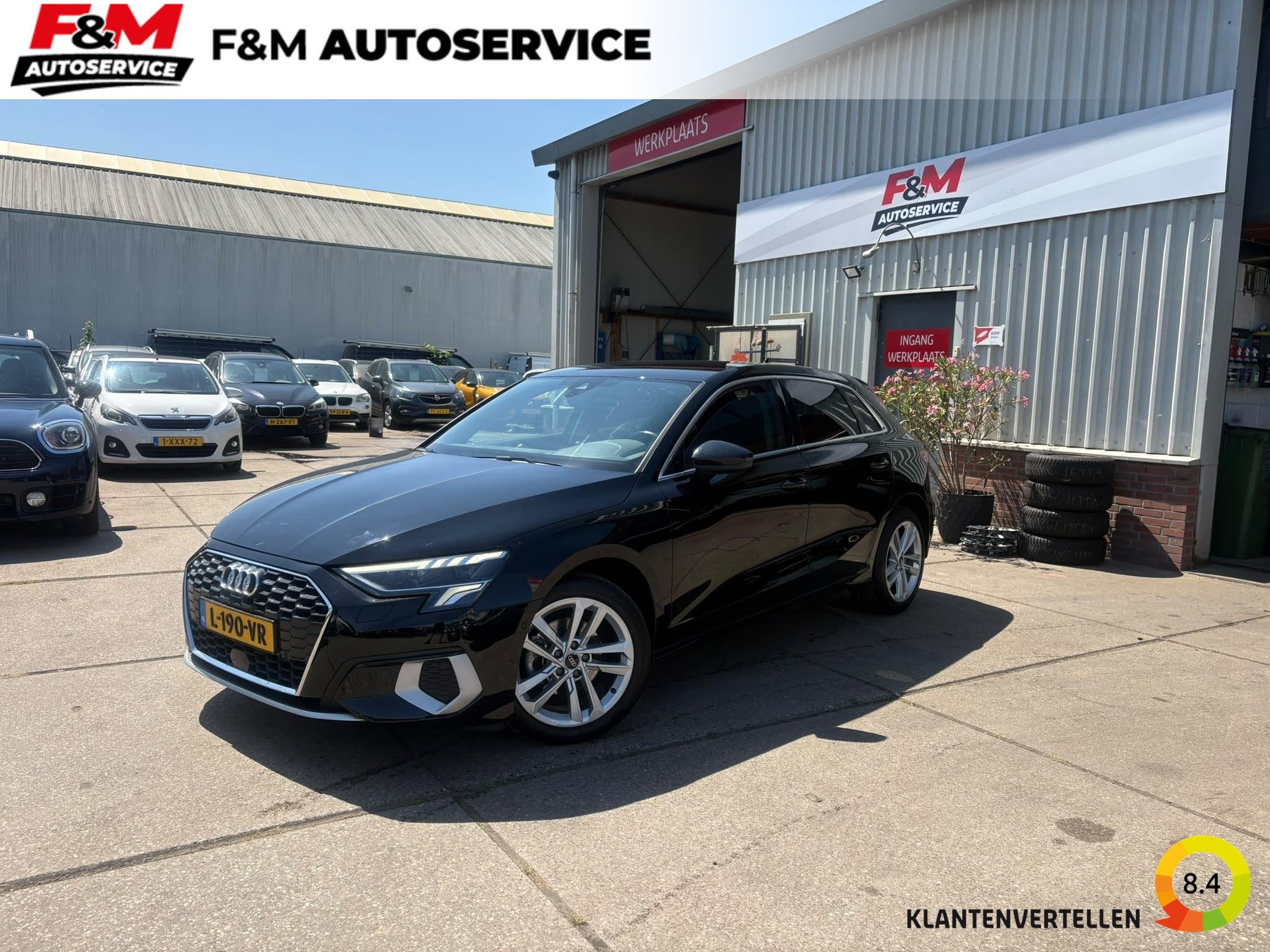 Audi A3 Sportback 30 TFSI Advanced edition S-tronic, Clima,, Auto's, Stof, Gebruikt, Zwart, Origineel Nederlands