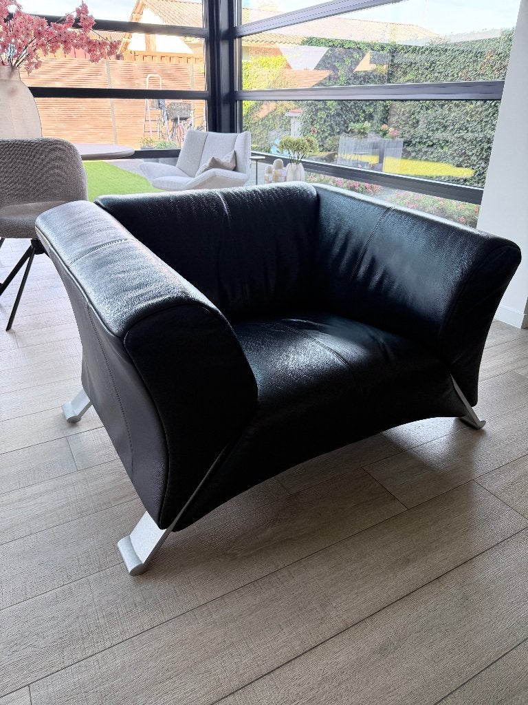Rolf Benz bankstel set met poef & 6 clubstoelen, Huis en Inrichting, Ophalen, 250 tot 300 cm, Gebruikt, Overige maten