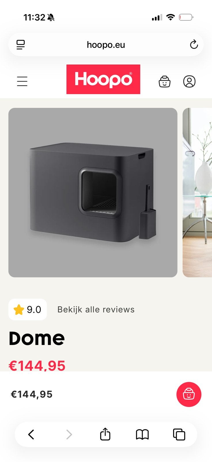 Hoopo kattenbak, Dieren en Toebehoren, Ophalen of Verzenden, Zo goed als nieuw
