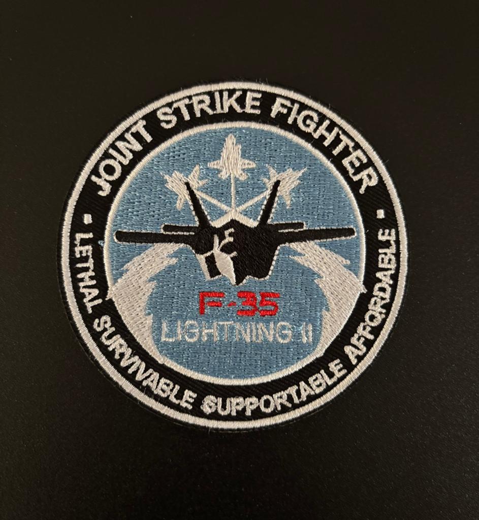 US Air Force F-35 lightning 2 patch, Ophalen of Verzenden, Luchtmacht, Amerika, Embleem of Badge
