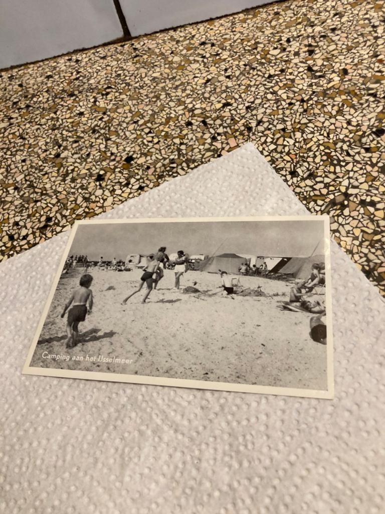 Oude kaart camping IJsselmeer, Ophalen of Verzenden, 1960 tot 1980, Zeeland