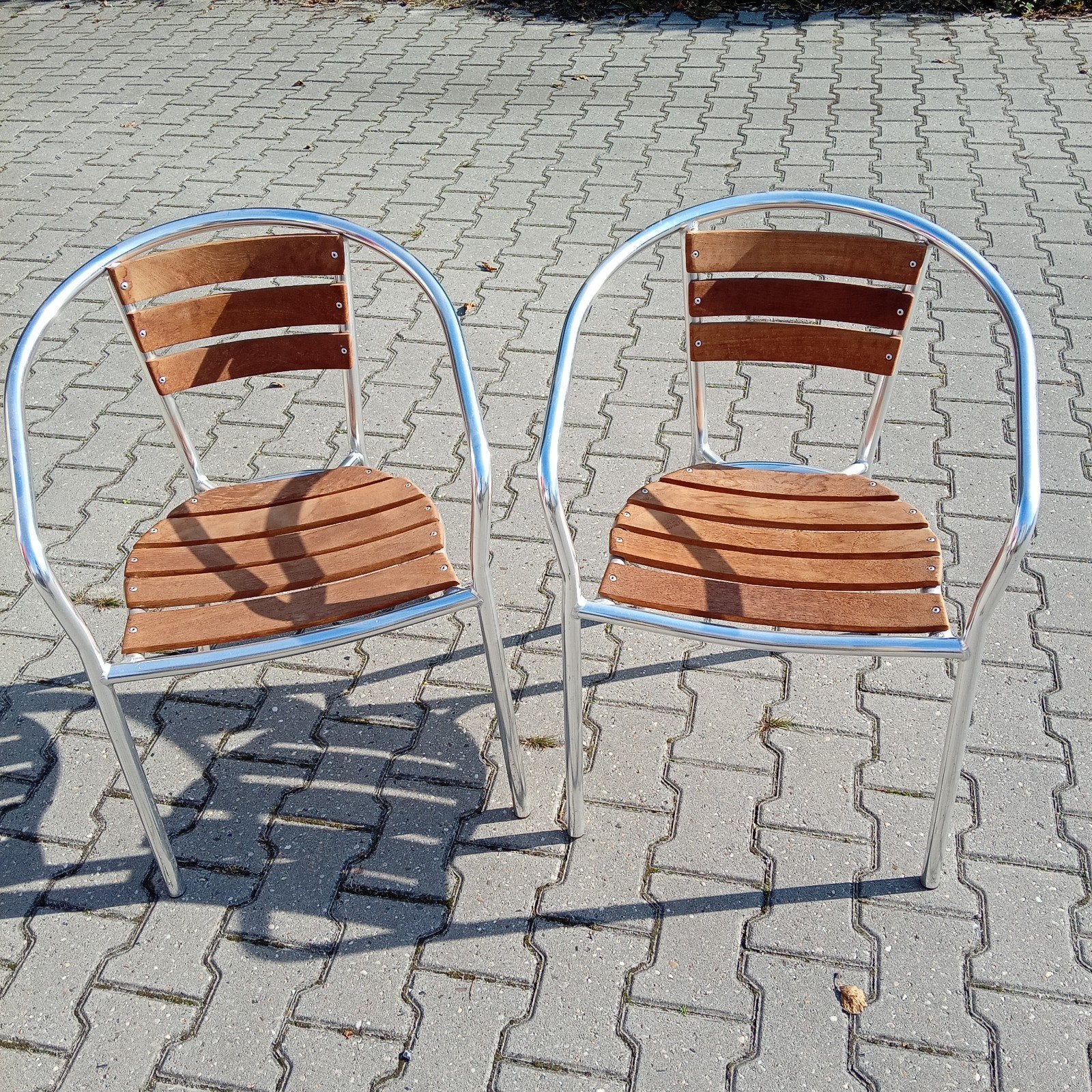 TE KOOP 6 TERRAS STOELEN, Ophalen, Aluminium