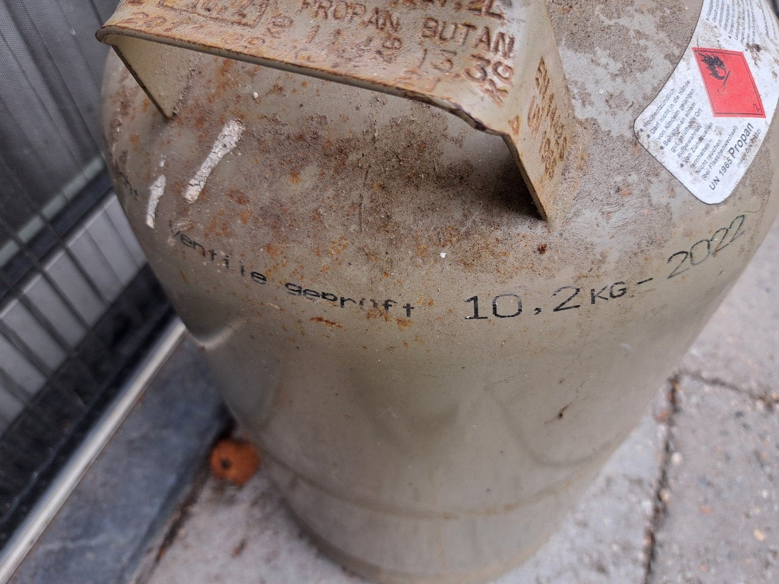 Gasflessen leeg 2 stuks, Ophalen of Verzenden, Gebruikt