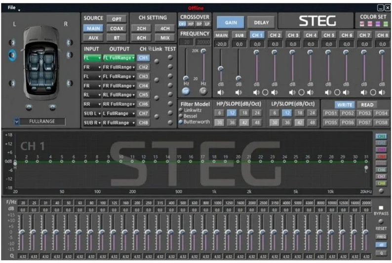 STEG DSP68-II Digital Sound Processor, Hifi-Focus, Aalsmeerderweg 173 1432 CL, Aalsmeer, Nieuw, Ophalen of Verzenden