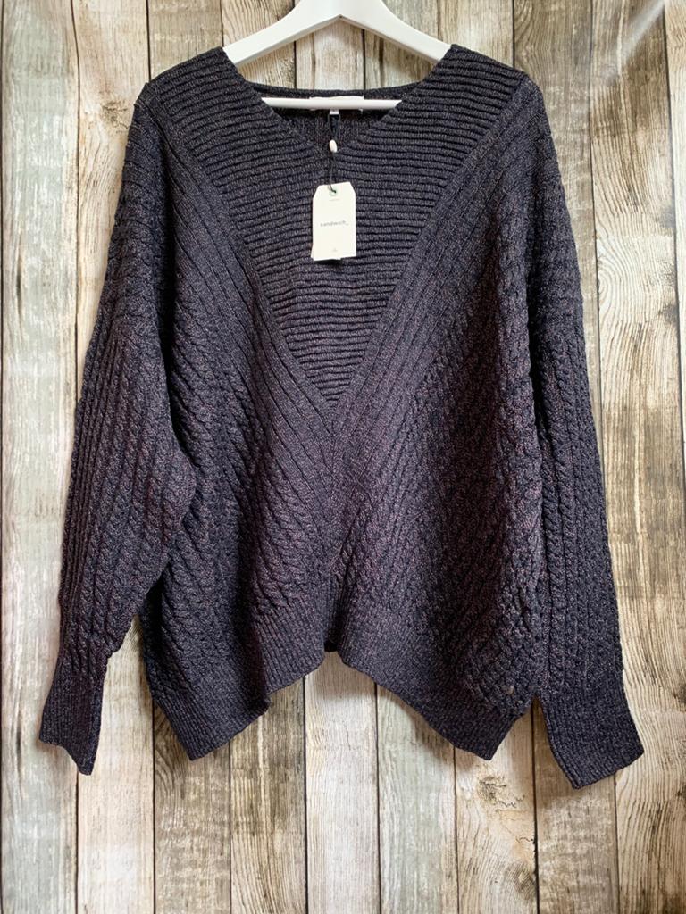 Sandwich super gave nieuwe trui met bewerking (Maat L/XL), Verzenden, Nieuw, Maat 42/44 (L), Blauw