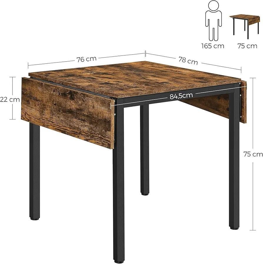Inklapbare tafel - Compact en veelzijdig.nieuw, 100 tot 150 cm, Nieuw, Industrieel, Modern, 50 tot 100 cm