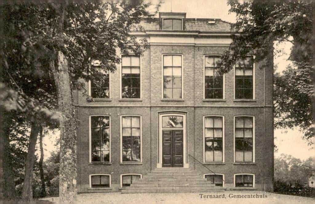 Ternaard Gemeentehuis # 158, Verzenden, Voor 1920, Ongelopen, Friesland