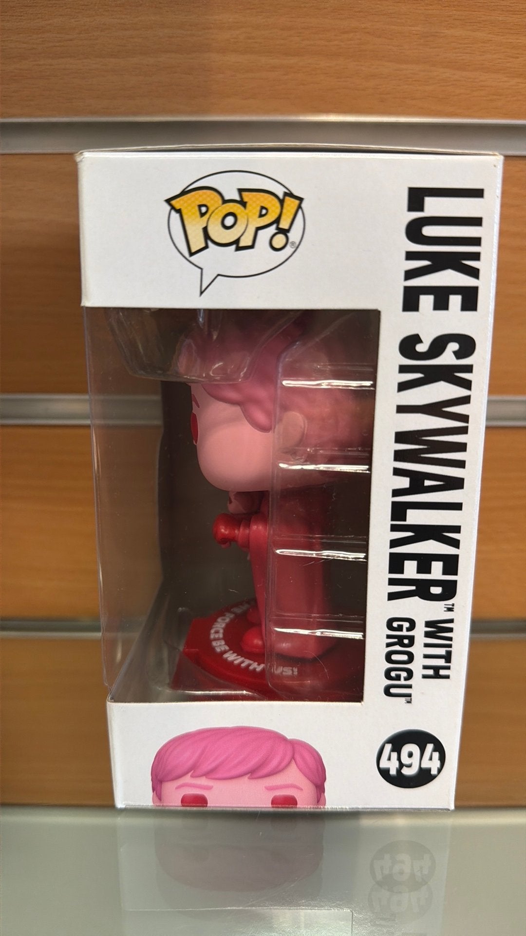 Funko Pop! Star Wars Luke Skywalker met Grogu #494, Cash and gold, Cash & GOLD, Nieuw, Ophalen of Verzenden