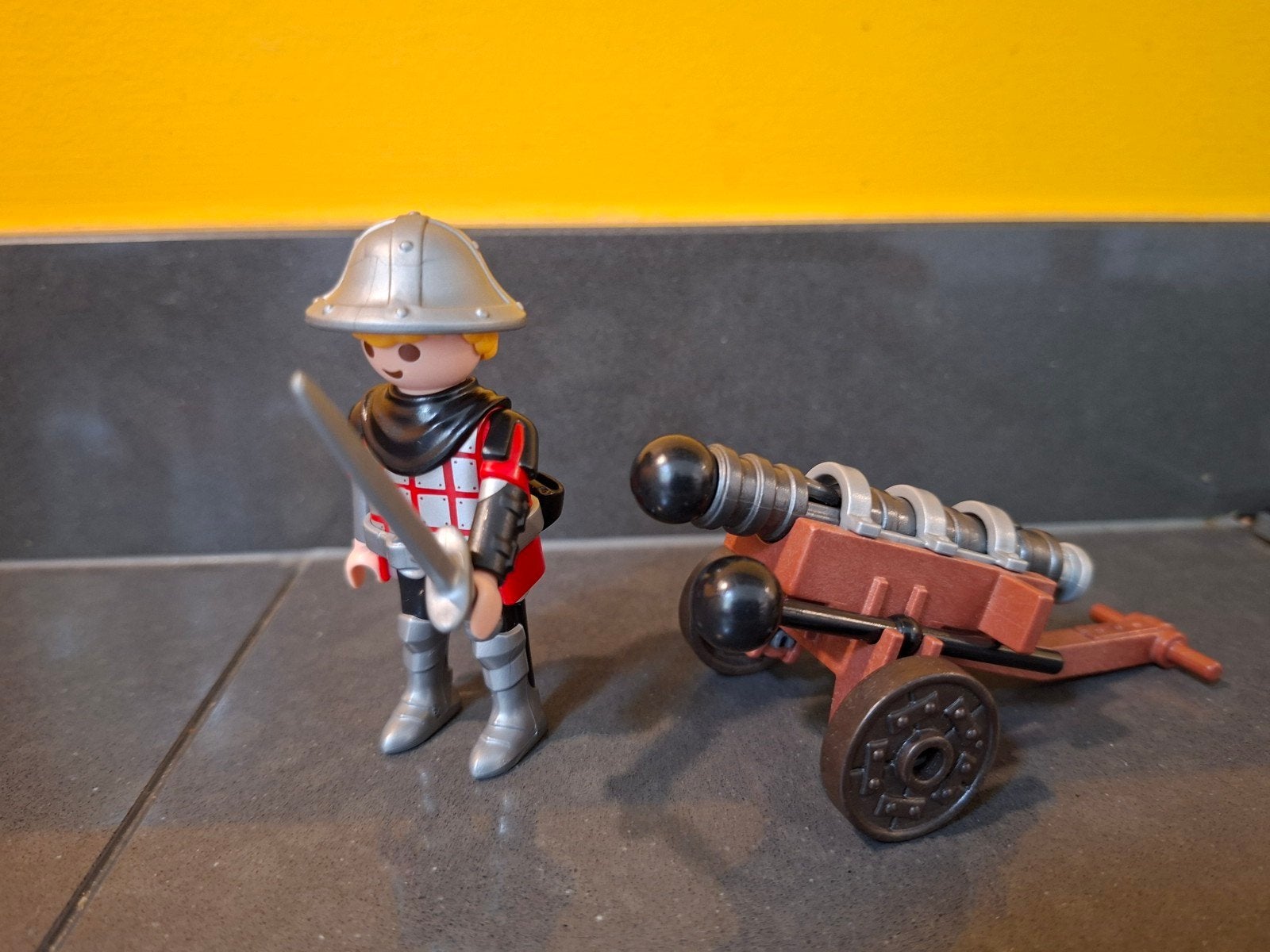 Playmobil 9441 ridder met kanon, Gebruikt, Complete set, Ophalen of Verzenden, Kasteel/Fort