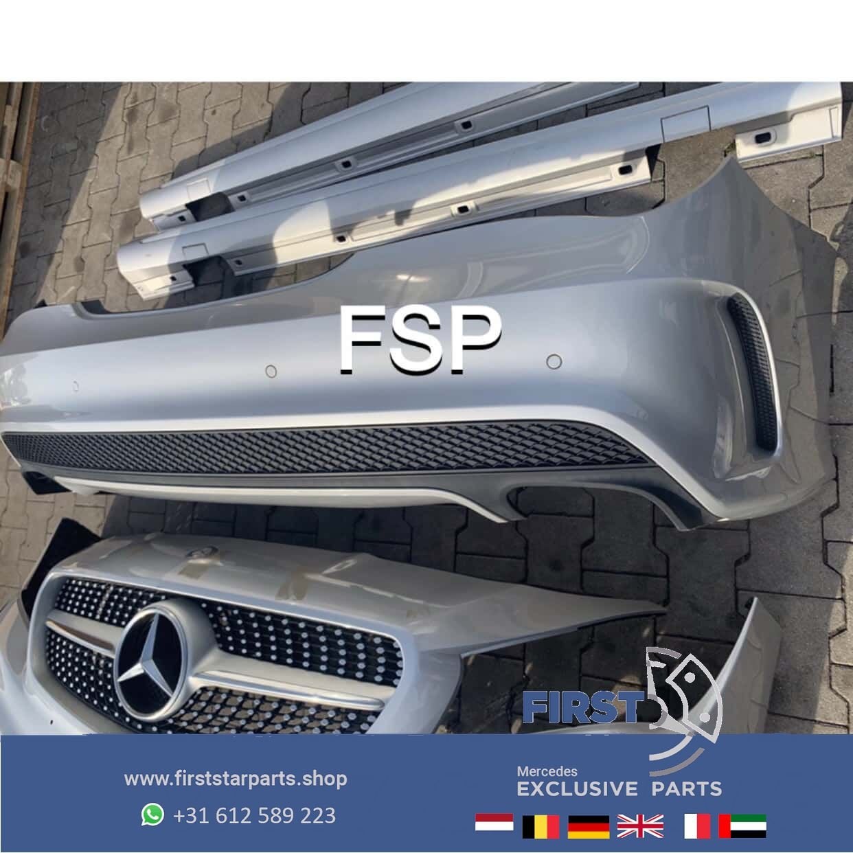 W117 X117 CLA AMG PAKKET AMG VOORBUMPER ACHTERBUMPER ZIJSKIR, Gebruikt, -, Ophalen of Verzenden, Bumper