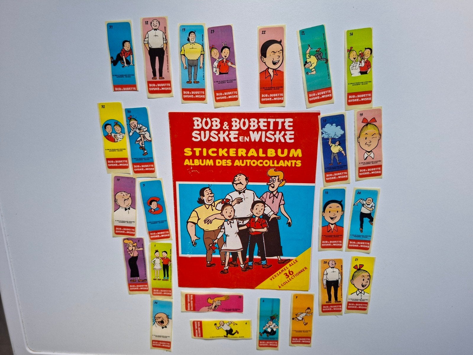 Suske en Wiske Stickerboek met stickers zeer zeldzaam, Boeken, Stripboeken, Eén stripboek, Ophalen of Verzenden, Zo goed als nieuw