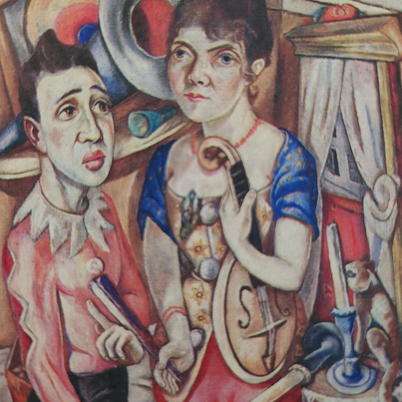 Kunstkaart Max Beckmann - Fastnacht, Verzenden, 1980 tot heden, Ongelopen, Cultuur en Media