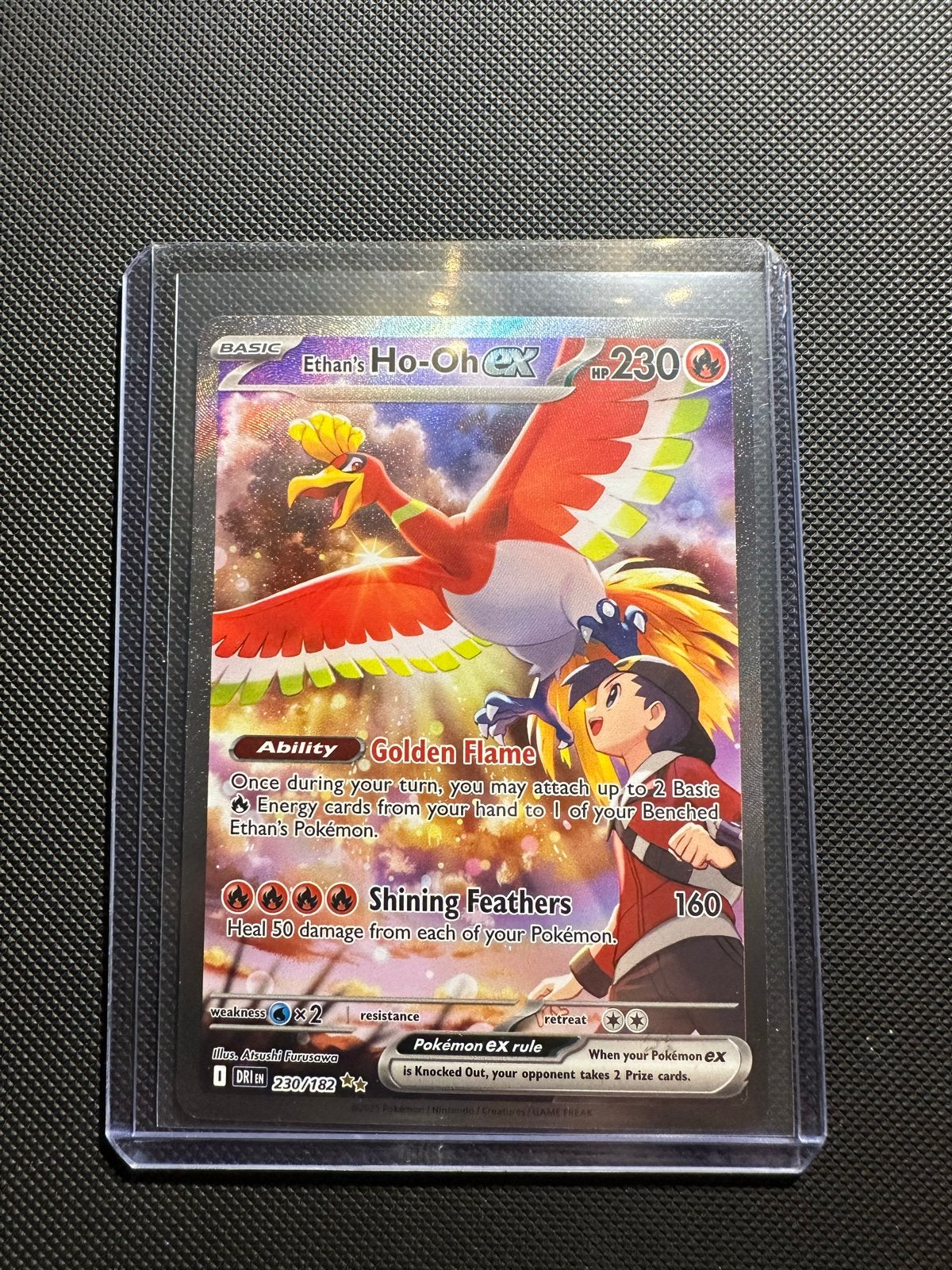Ethan's Ho-Oh ex 230/182, Ophalen, Zo goed als nieuw, Losse kaart, Foil