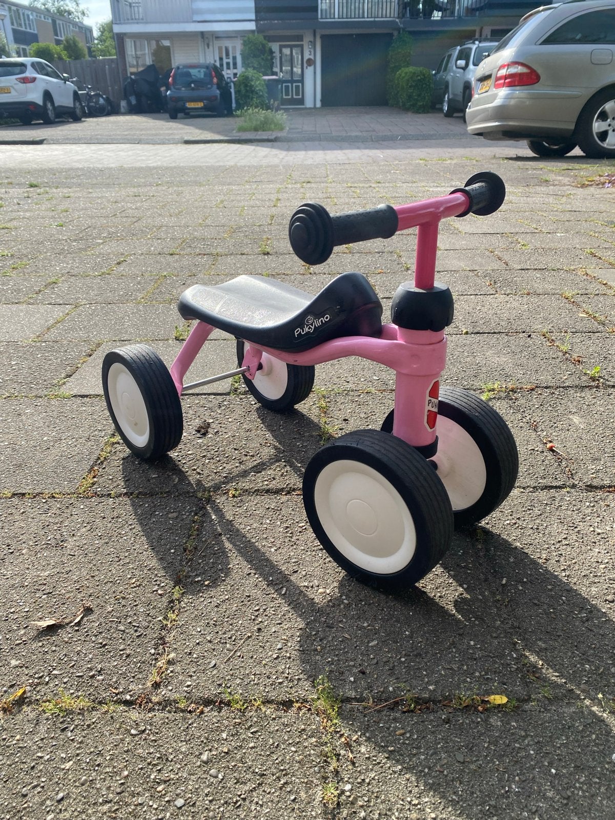 Pukylino loopfiets roze voor meisjes, Kinderen en Baby's, Ophalen of Verzenden, Gebruikt, Loopfiets