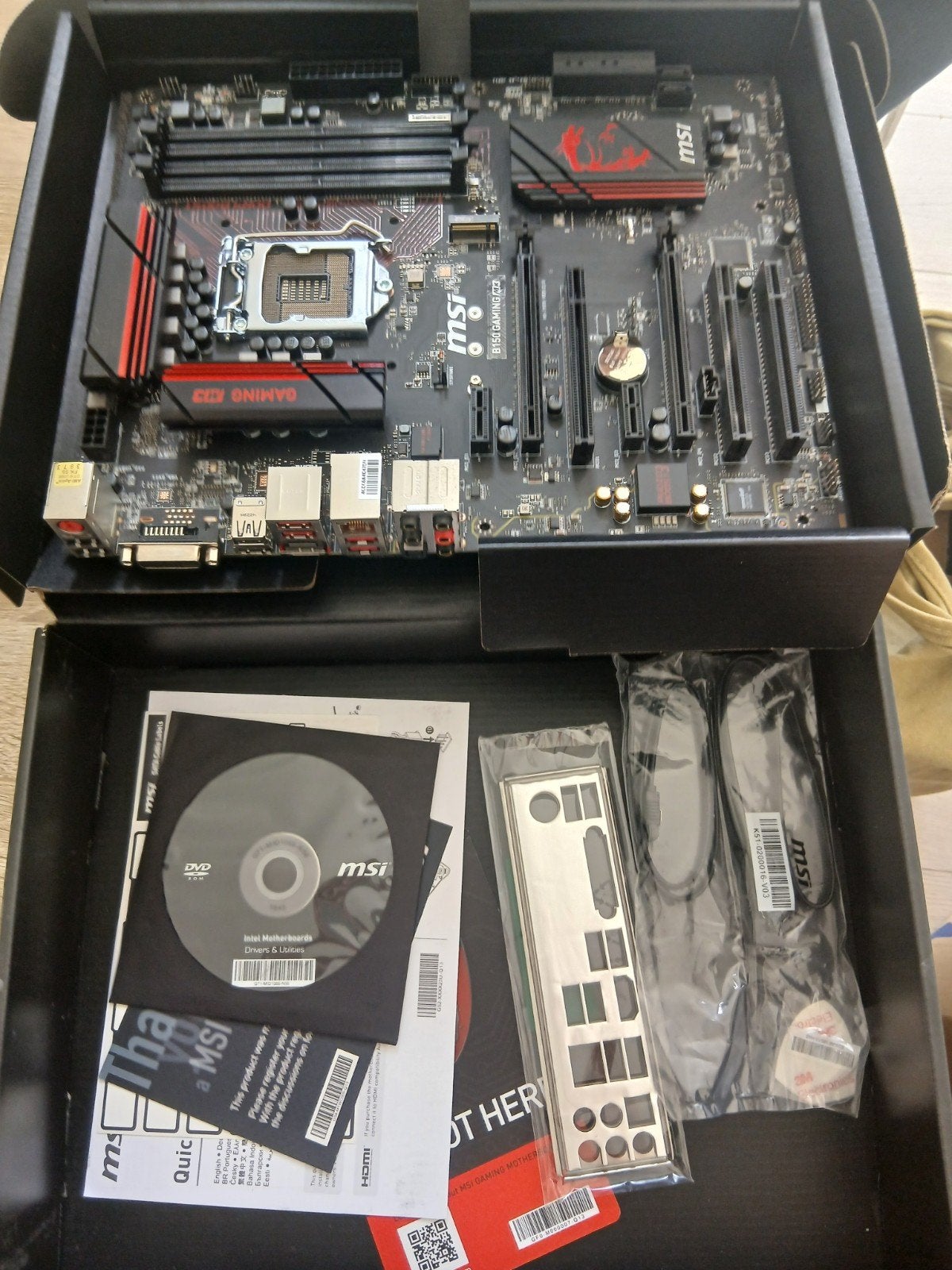 MSI B150 GAMING M3 Moederbord - Zo goed als nieuw mp4, LGA 1151, DDR4, Ophalen of Verzenden, Zo goed als nieuw