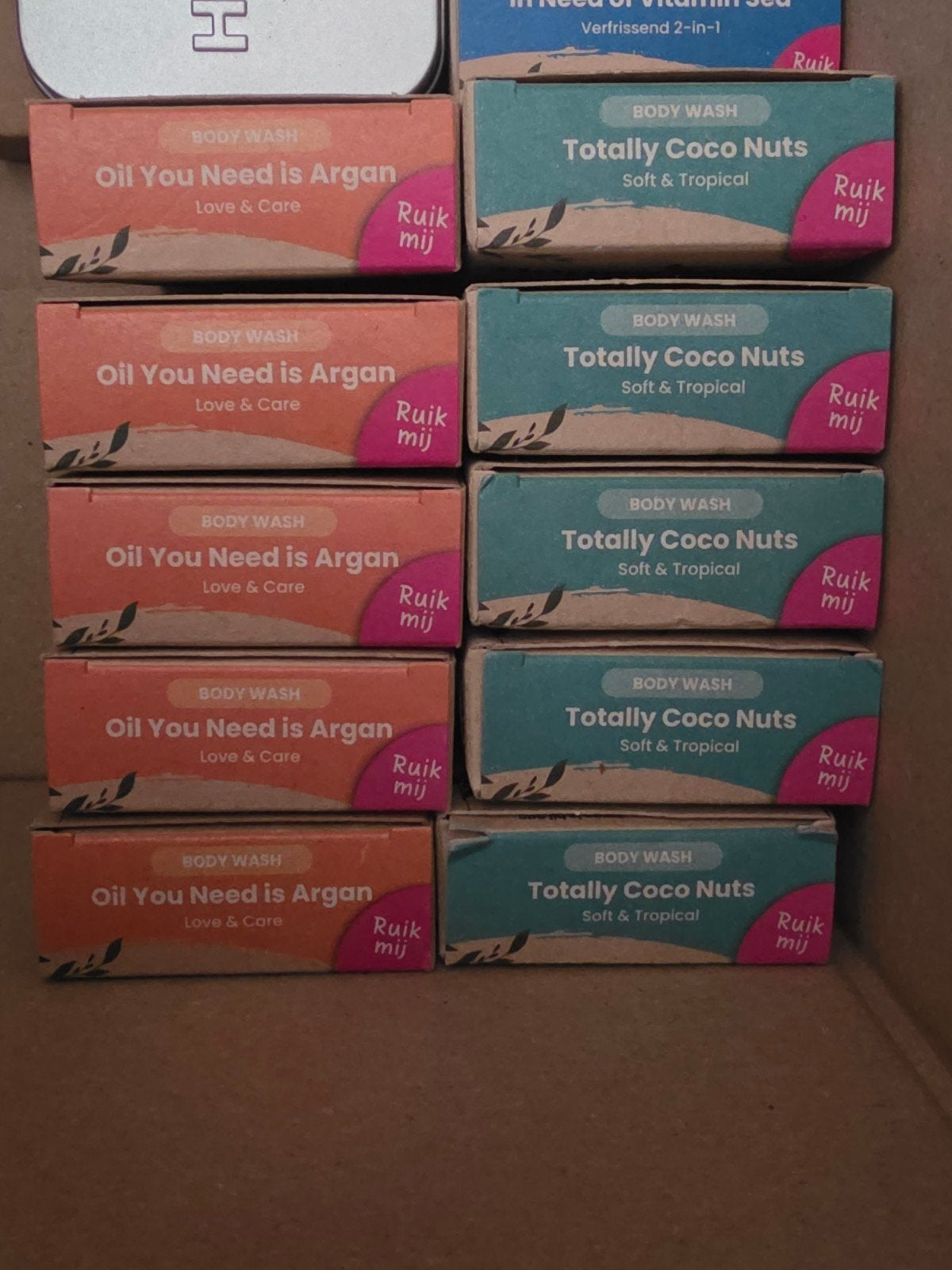 HappySoaps pakket: 5x Body Wash,6x Body & Shampoo, 1x houder, Verzenden, Nieuw, Bad & Douche