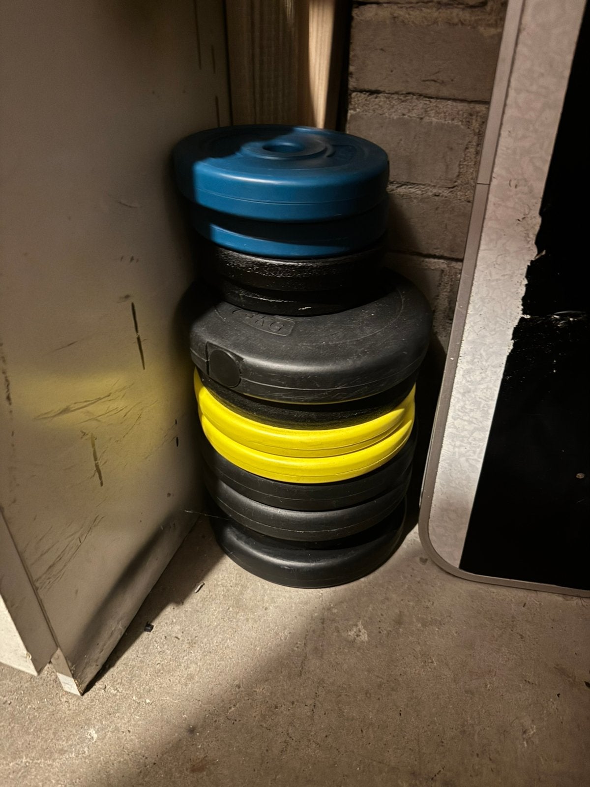 4 halters met draaischijf, Sport en Fitness, Ophalen of Verzenden, Zo goed als nieuw, Halterset
