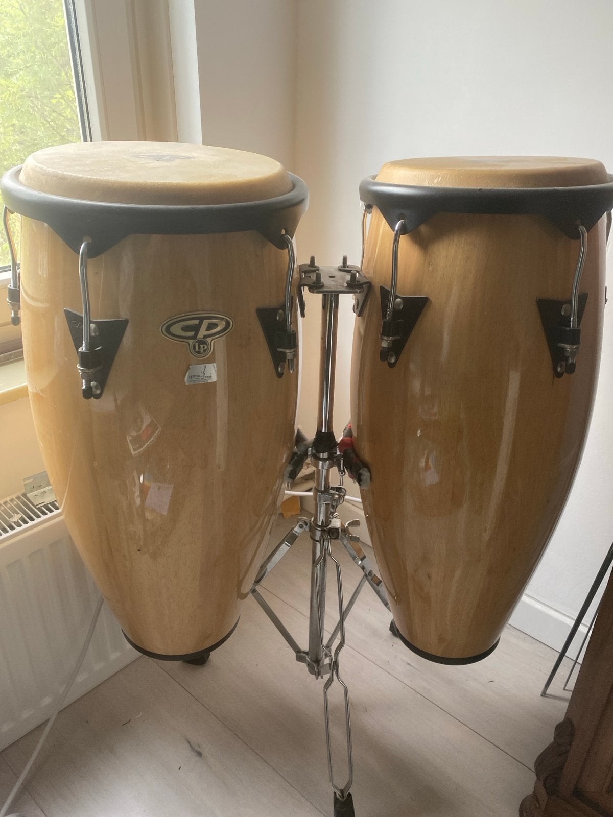 CP by LP Conga set met standaard, Muziek en Instrumenten, Percussie, Ophalen, Gebruikt, Trommel