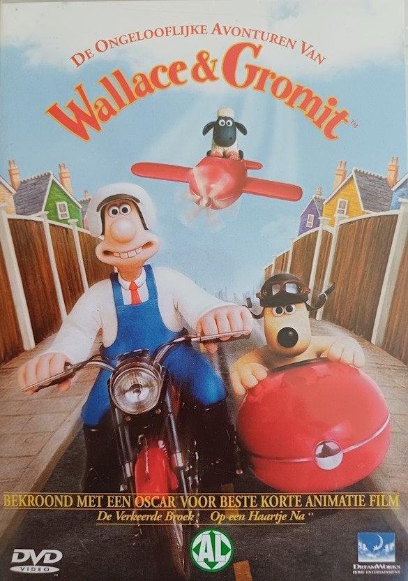 Wallace & Gromit, 3 films, Nederlands gesproken, Aardman st., Duits, Gebruikt, Engels, Ophalen of Verzenden