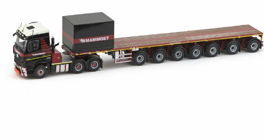 Mammoet MB Arocs Streamspace 6x4 + 7 axle ballast trailer, Hobby en Vrije tijd, Modelauto's | 1:50, Verzenden, Zo goed als nieuw
