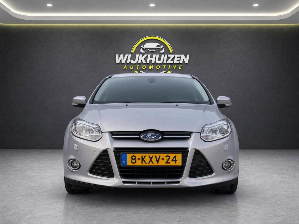 Ford Focus Wagon 1.6 TI-VCT Titanium Automaat met Climate !, Gebruikt, Zwart, 4 cilinders, Origineel Nederlands