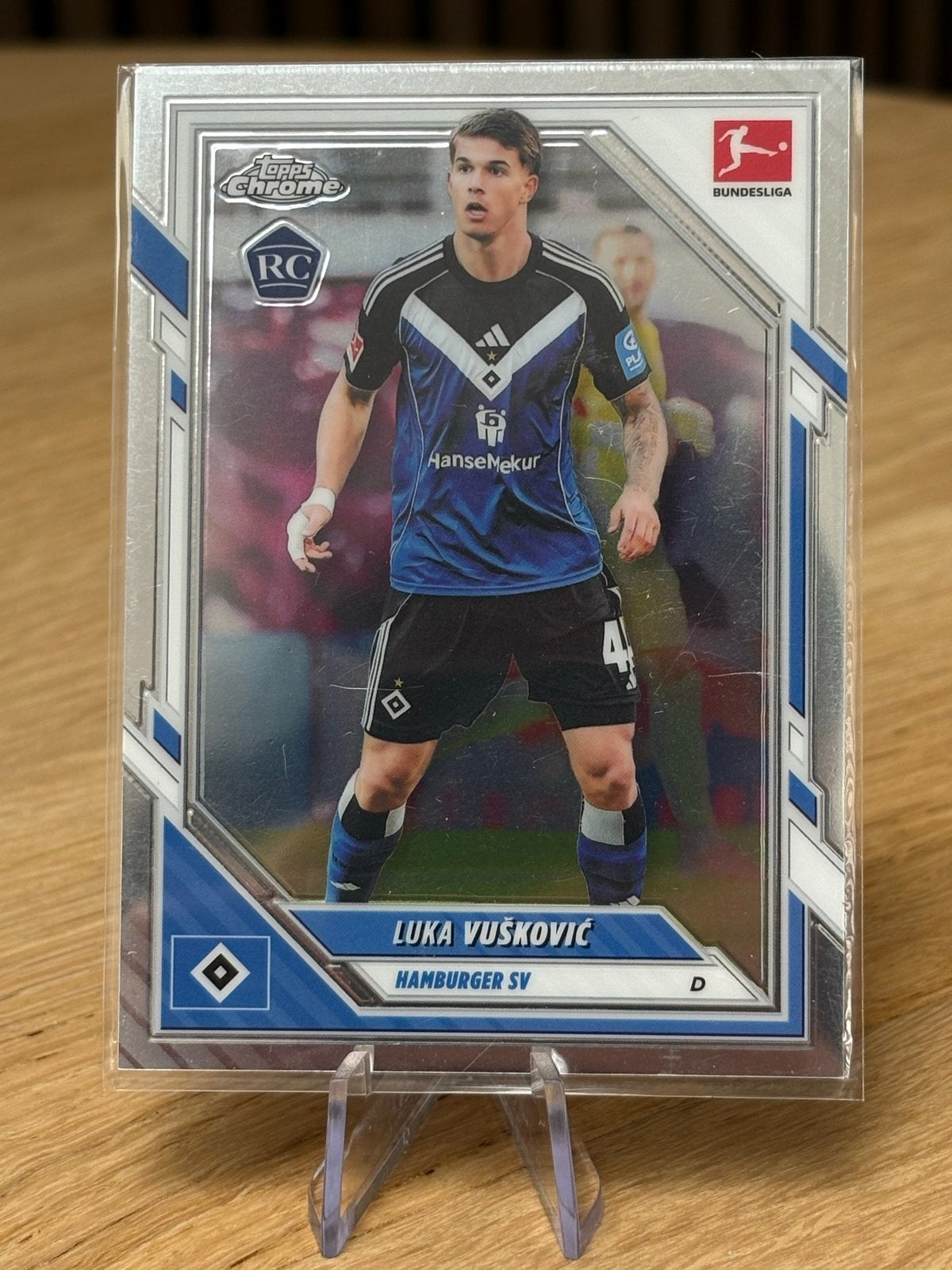 Topps Chrome Luka Vušković Hamburger SV Rookie Kaart, Ophalen, Zo goed als nieuw, Buitenlandse clubs, Spelerskaart