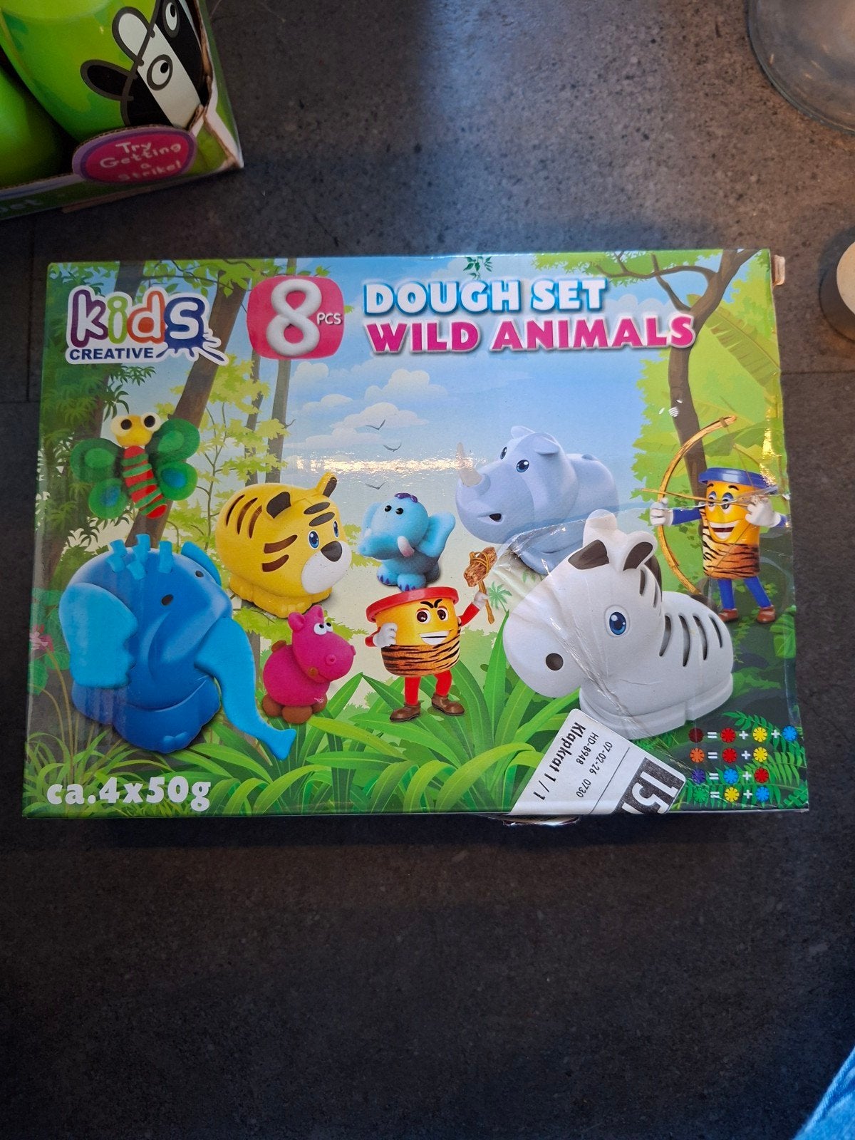 Kids Creative Dough Set Wild Animals - 8 stuks, Ophalen of Verzenden, Nieuw, Knutselen
