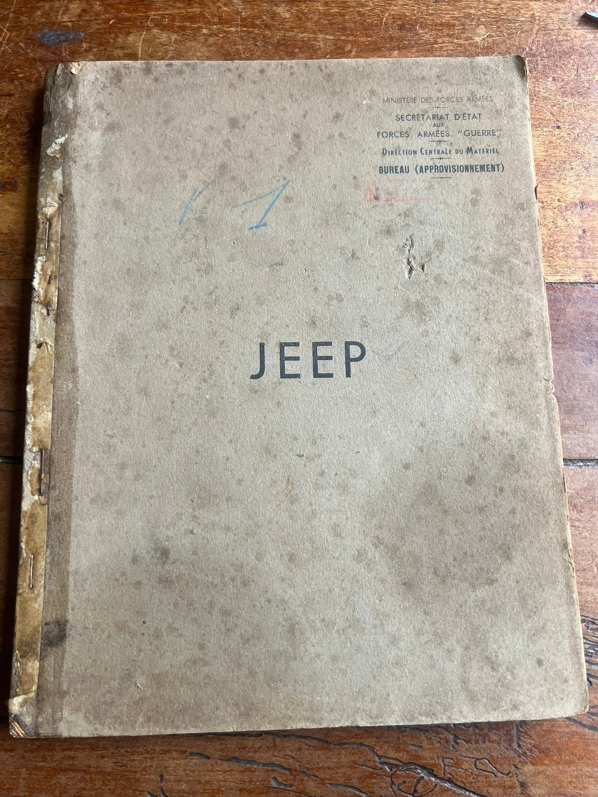 Amerikaanse Willys GPW Jeep Onderdelen catalogus Frans 1948, Amerika, Verzenden
