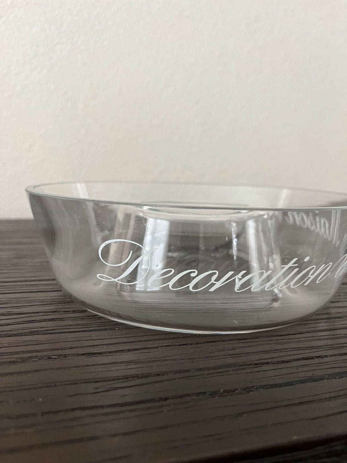Riviera Maison Schaaltje - Decoratie Glas, Huis en Inrichting, Woonaccessoires | Schalen en Manden, Ophalen, Schaal, Rond, Glas