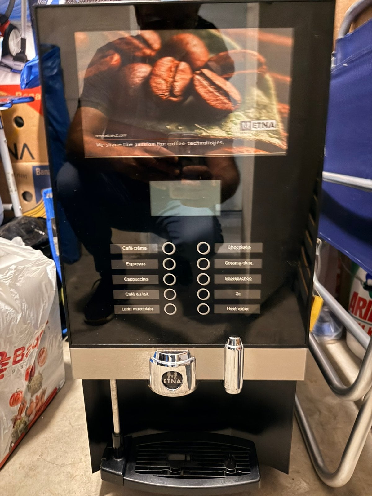 Etna Dorado koffiebonen machine, Ophalen of Verzenden, Gebruikt, Koffiebonen