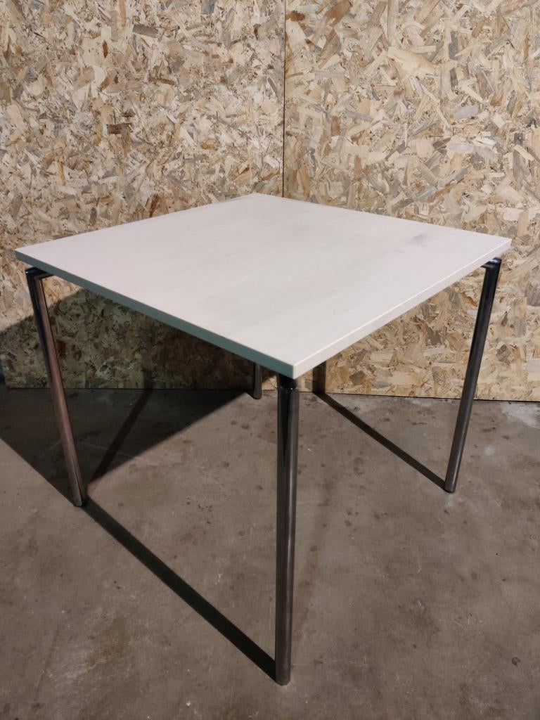 Vierkante tafel 80 X 80 X 75 CM, Gebruikt, Metaal of Aluminium, Vierkant, Ophalen of Verzenden