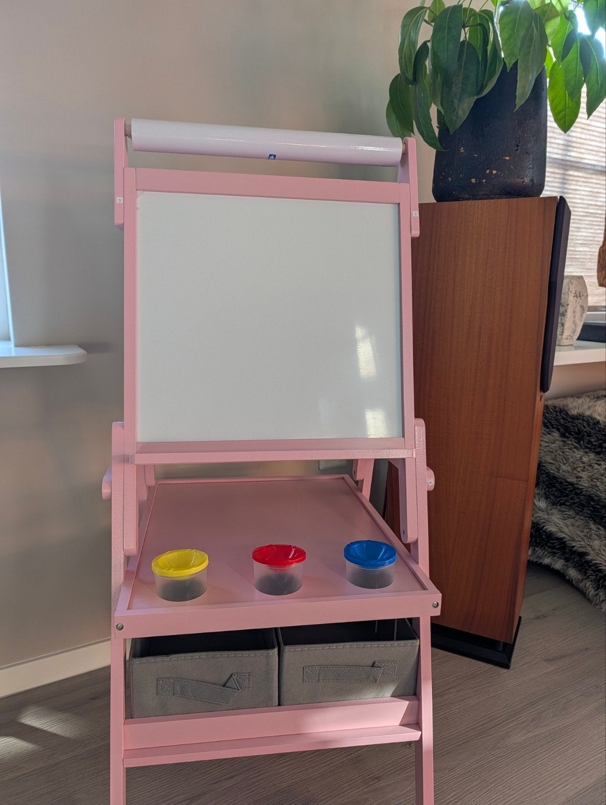 3-in-1krijtbord /Tekenbord /kinderezel (Roze, Hout), Ophalen of Verzenden, Mobiel, Nieuw, Krijtbord