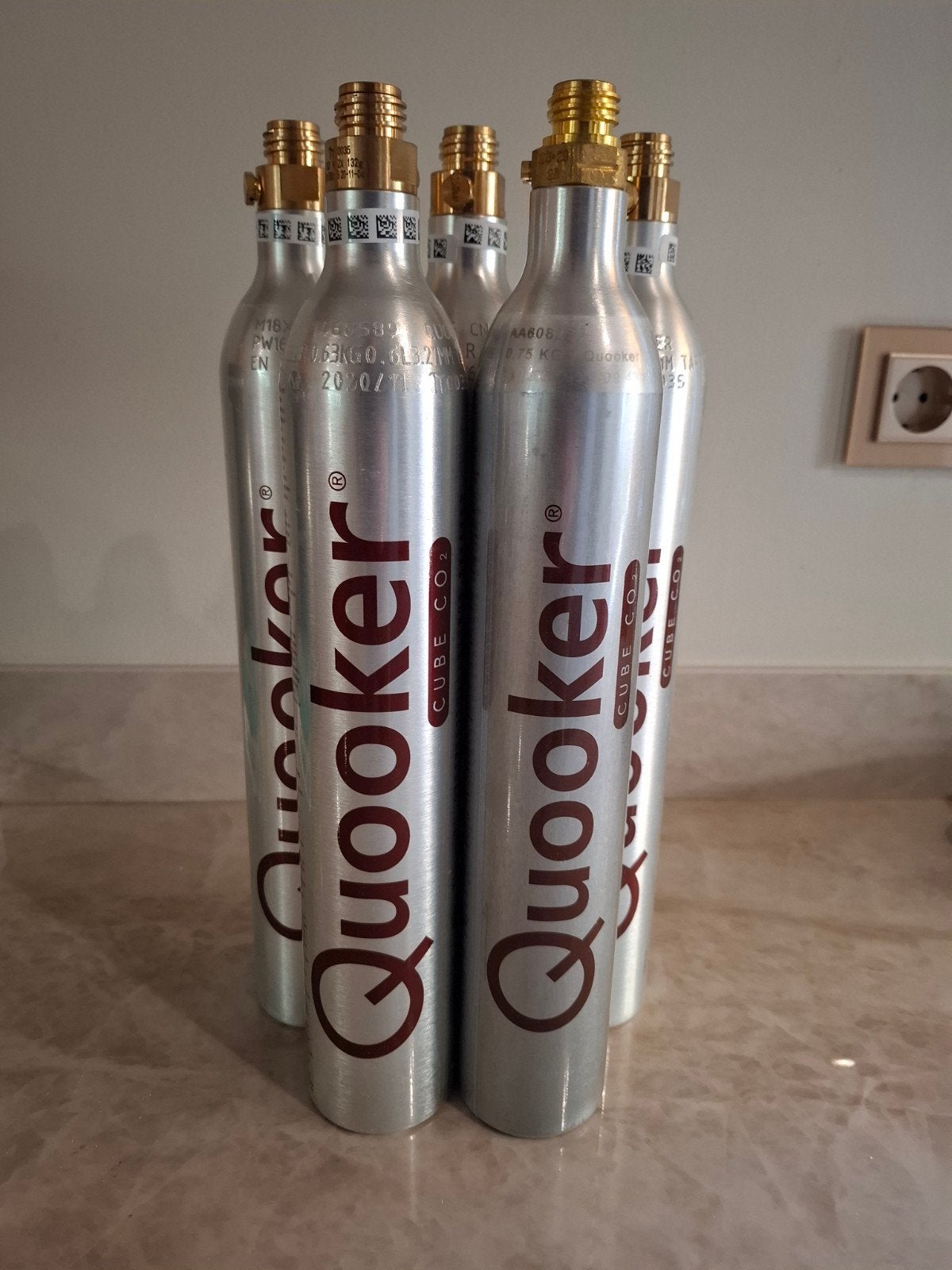 5 Quooker CUBE CO2 cilinders, Ophalen of Verzenden, Zo goed als nieuw