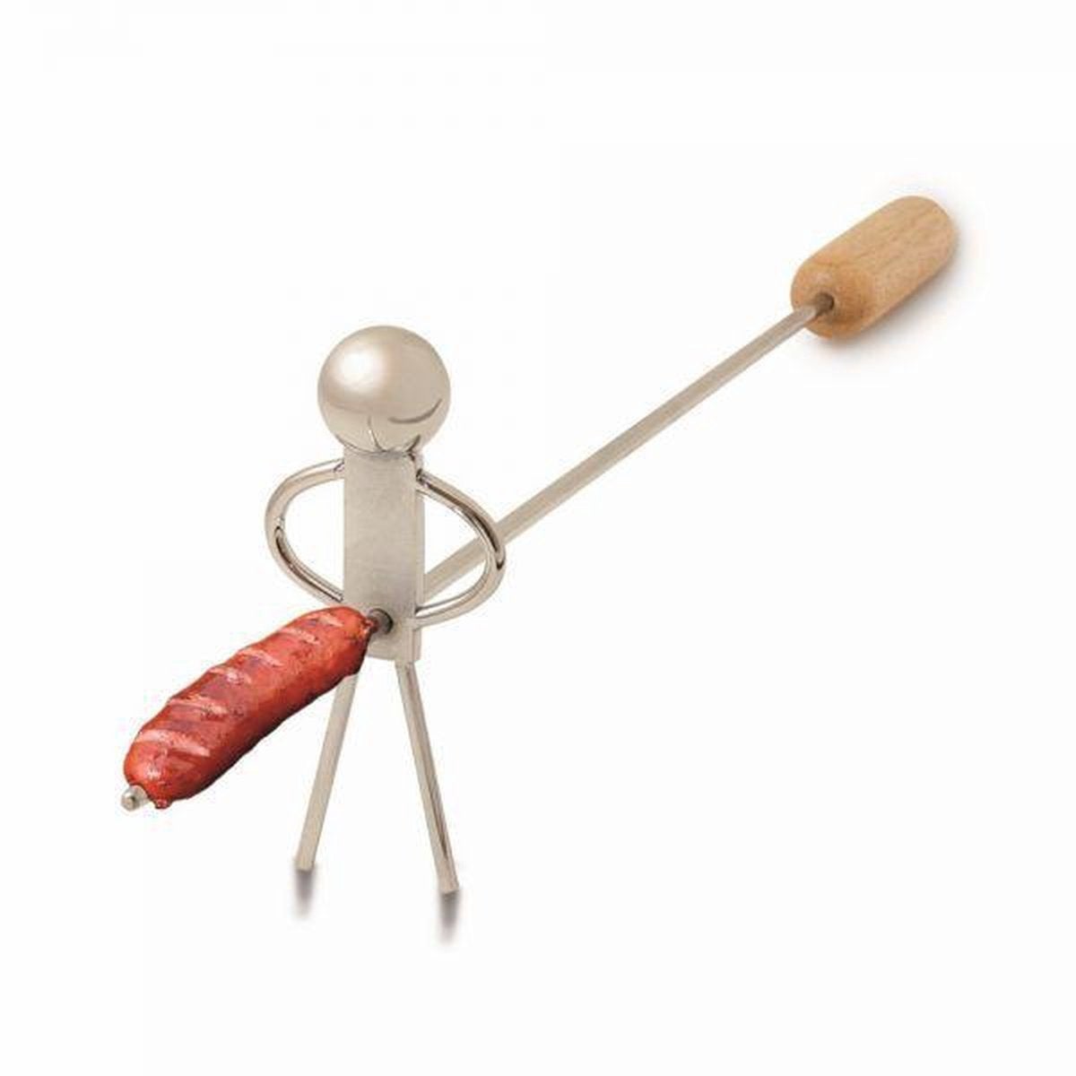 RVS Dicky Barbecue Skewer / RVS BBQ vork, Ophalen of Verzenden, Nieuw, Invotis