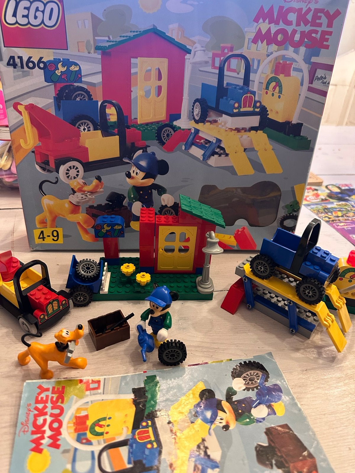 Lego Duplo Mickey Mouse Garage 4166 - Dak onderdeel mist, Ophalen of Verzenden, Gebruikt, Overige merken
