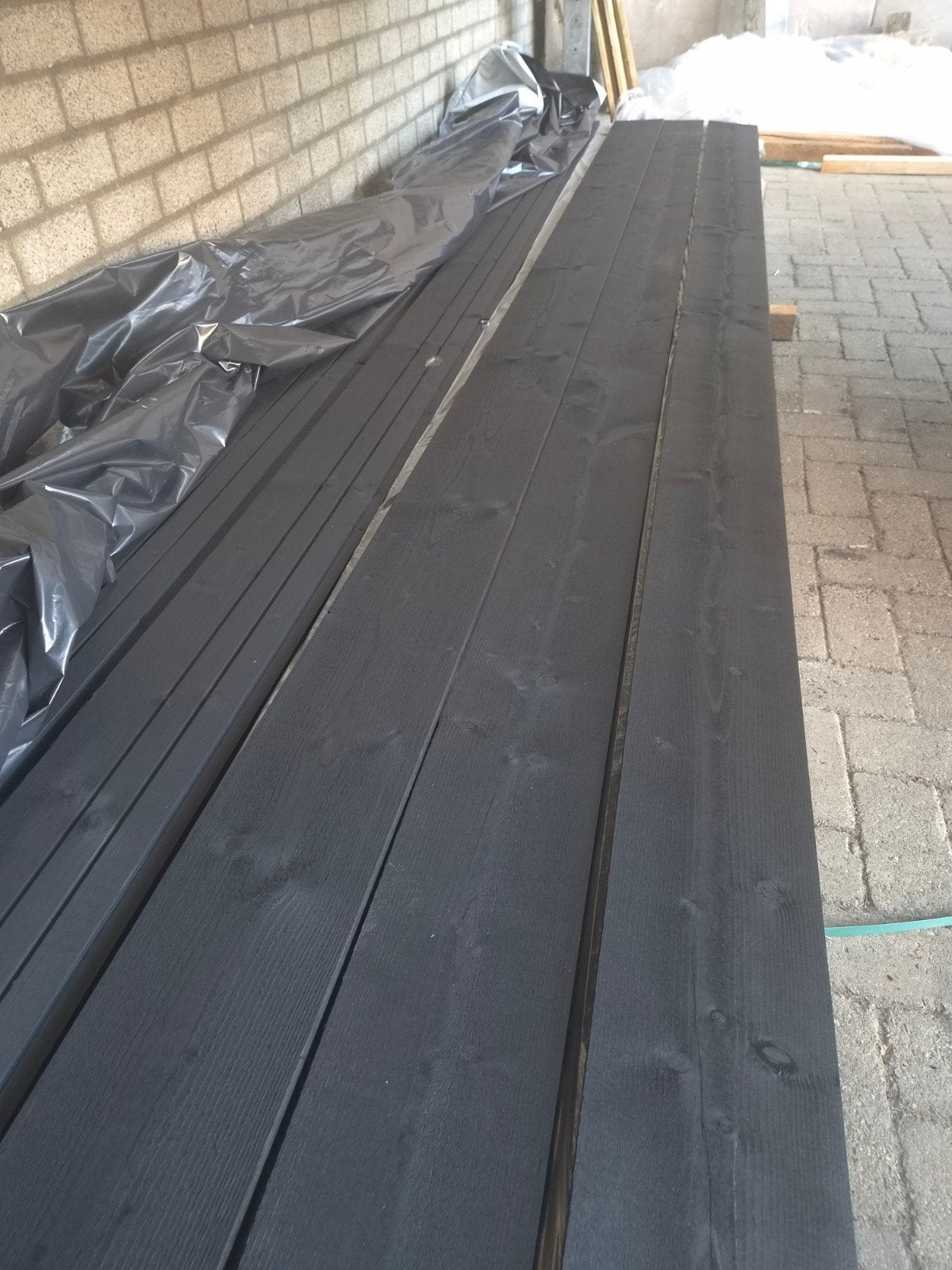 BUNDELPRIJS!!! de laatste 29 Zweeds rabat / potdeksel zwart!, Tuin en Terras, Ophalen, Nieuw, Hout