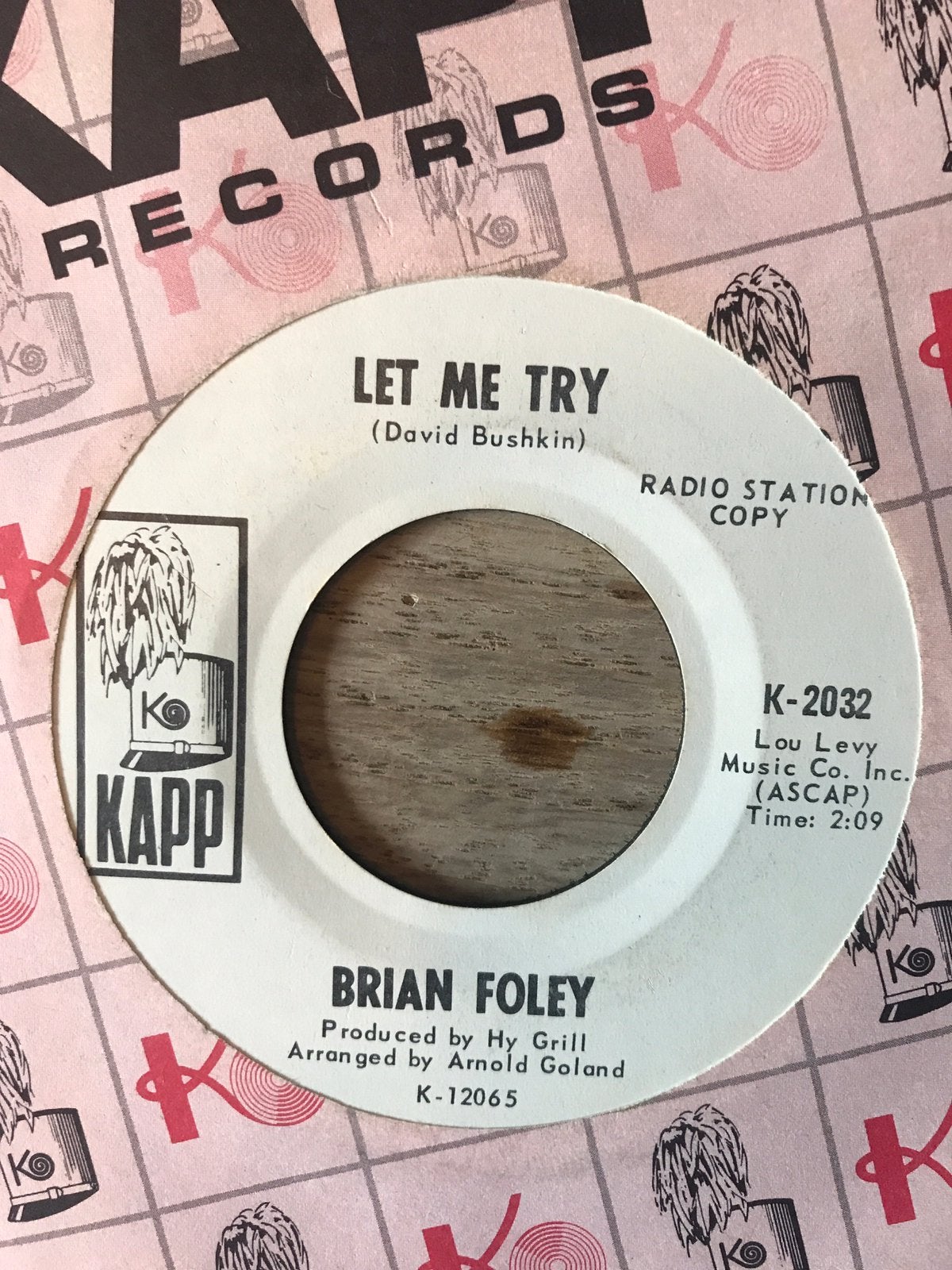 Brian foley / twenty-four hours from Tulsa / radio copy kapp, Ophalen of Verzenden, Zo goed als nieuw, Pop