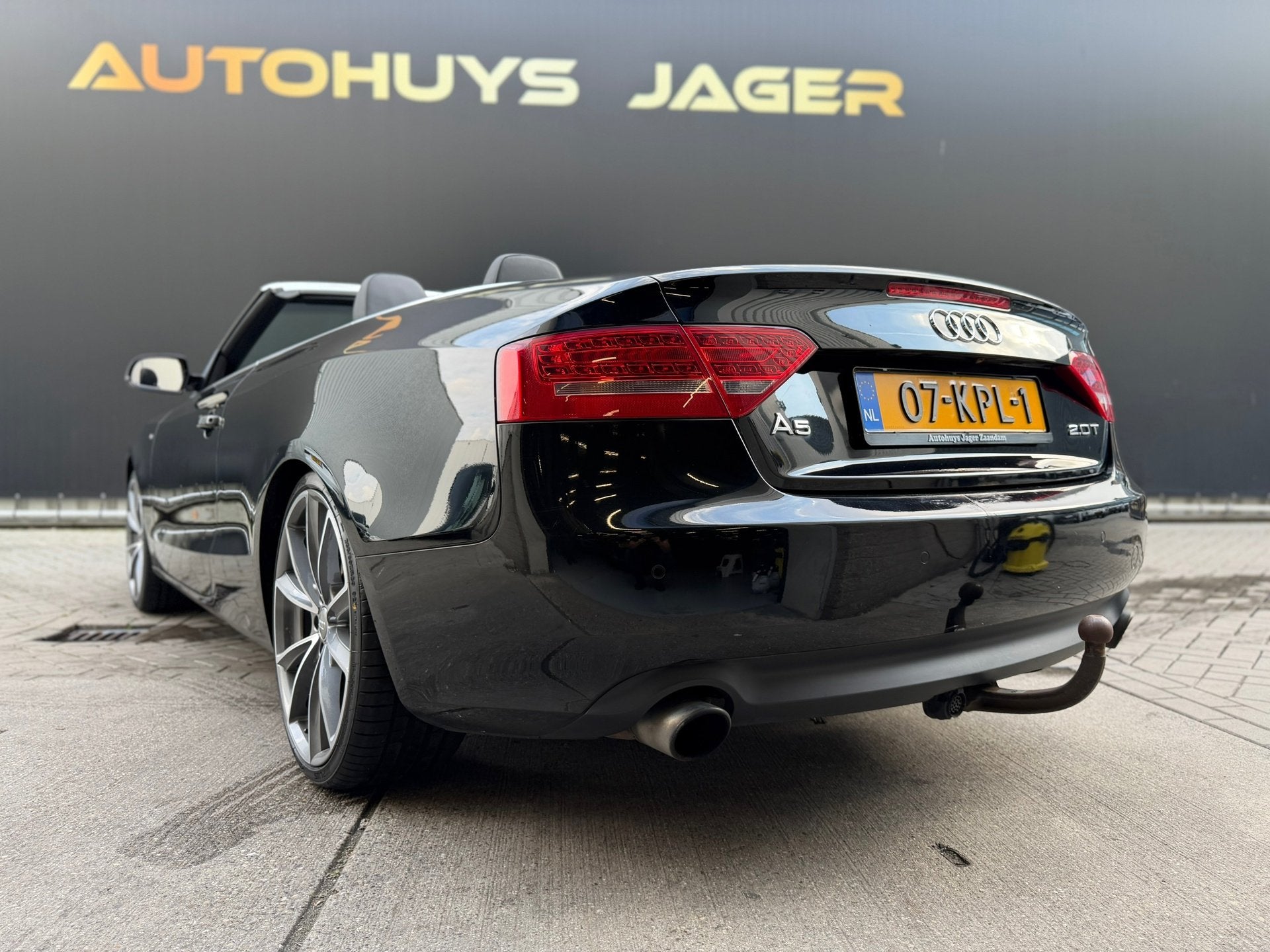 Audi A5 Cabriolet 2.0 TFSI Pro Line Automaat Cabrio, Auto's, Gebruikt, Zwart, 4 cilinders, 4 stoelen